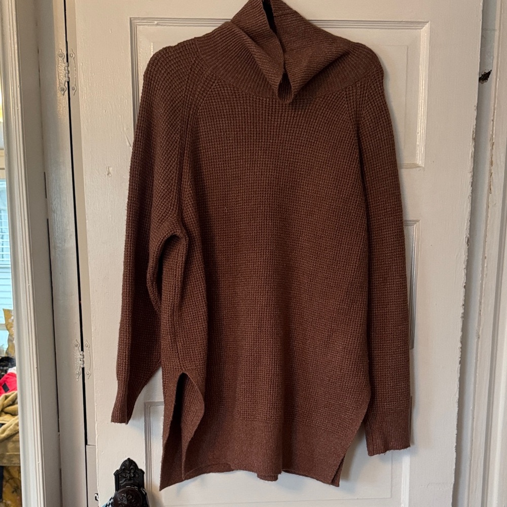Cozy Brown Turtleneck Sweater